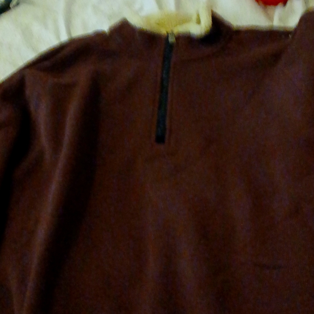Mens sweater arrow brand si,e xl lined   upper  collar with zipper